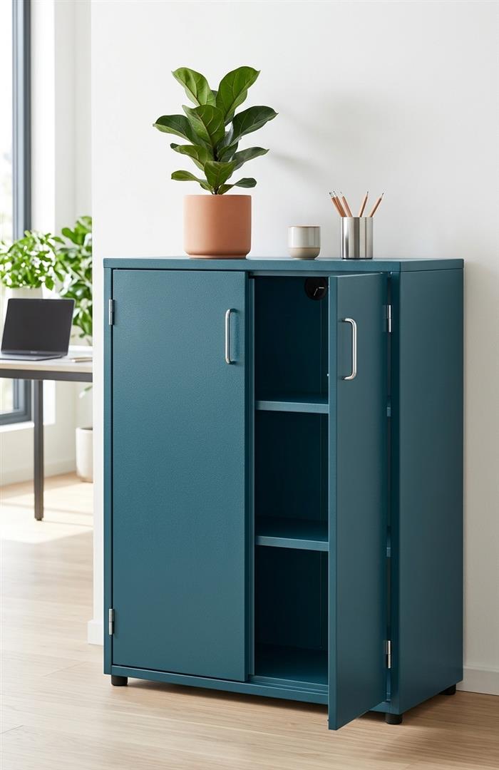Sarcelle personnalisée, finition mate — mobilier de bureau et de rangement